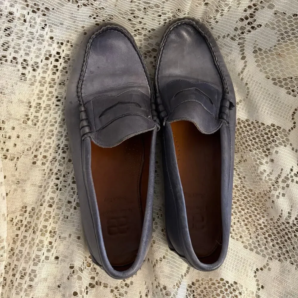 Allen Edmonds Siesta Key Men's US 12 D Blue Leather Driving Loafers